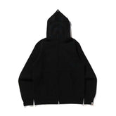 Bape Triple Black Shark Zip Up Hoodie