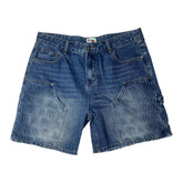 Dry Rot DR Stamped Denim Blue Shorts