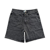Dry Rot Rhinestone Black Jean Shorts