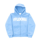 Floor 914 Studded Light Blue Hoodie