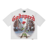 Godspeed Concrete Rose Tee White
