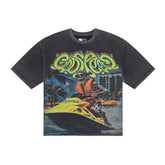 Godspeed Wave Runner Grey Wash Tee