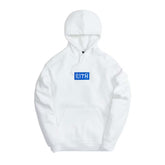 Kith Hebrew Script Box Logo White Hoodie