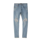 PURPLE BRAND Light Indigo Blowout Jeans