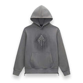 RtA Jordan Stone Etched Monogram Hoodie Grey