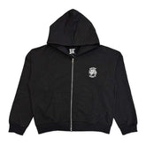 Saint Vanity VVS Rhinestone Oreo Zip Up Hoodie