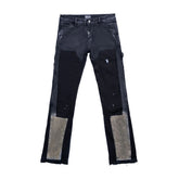 Triple Sevens Flared Denim Black