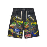 Vale Forever Passport Denim Shorts Black