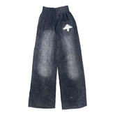 Vertabrae Sweatpants Crystalized Faded Black/White