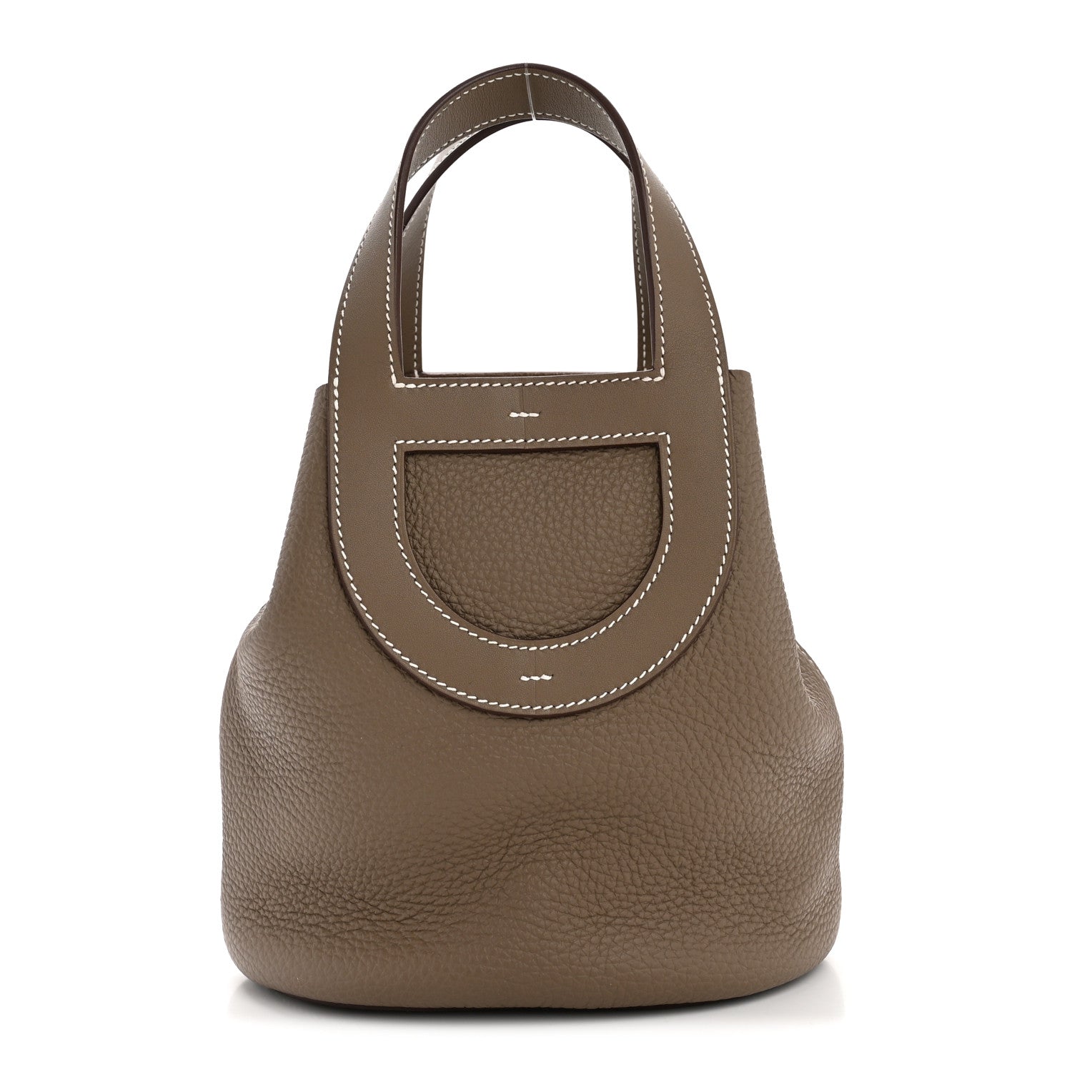 Taurillon Clemence Swift In-The-Loop 18 Bag Etoupe