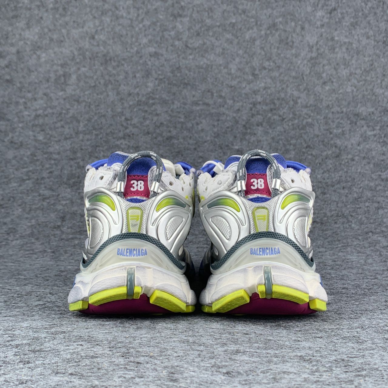 Balenciaga Wmns Runner Sneaker 'Worn-Out - White Purple Blue'
