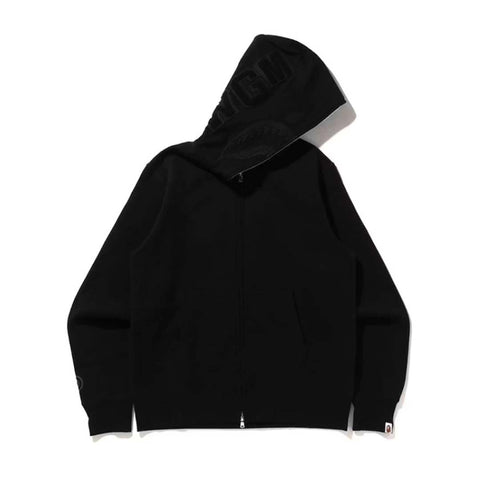 Bape Triple Black Shark Zip Up Hoodie