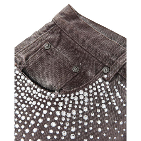 Birth of Royal Child Redial Diamond Shorts Brown