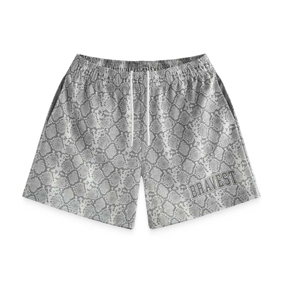 Bravest Studios Snakeskin Grey Shorts