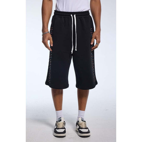 Cactus Valley Crystal Cactus Sweat Shorts Black