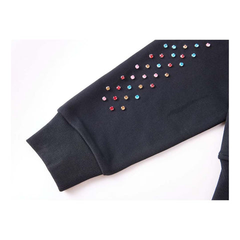 Cactus Valley Crystal Cactus Zip Hoodie Black