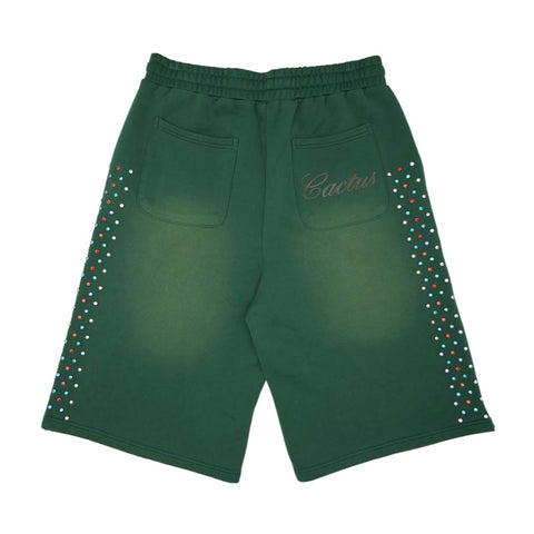 Cactus Valley Hidden Crystal Sweat Shorts Green