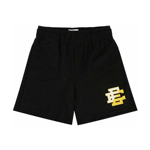 Eric Emanuel EE Basic Black Yellow Split Shorts