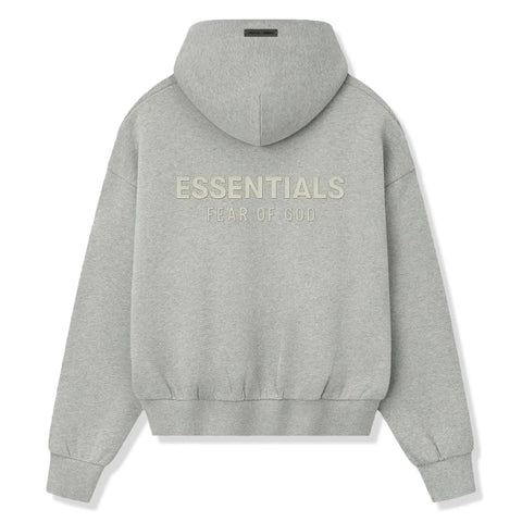 Fear Of God Essentials Classic Fleece Concrete Heather Hoodie (FW25)