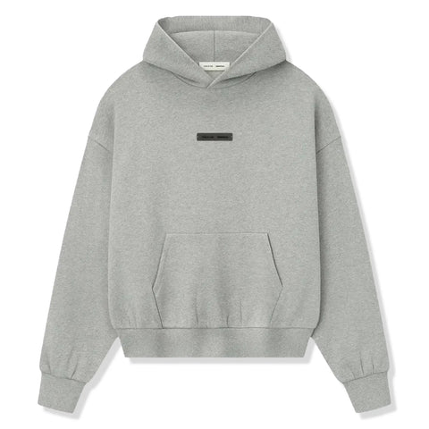 Fear Of God Essentials Classic Fleece Concrete Heather Hoodie (FW25)