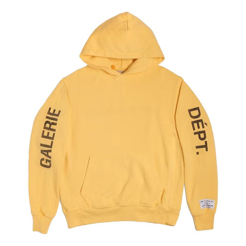 Gallery Dept. ART THAT KILLS Reversible Logo Hoodie Yellow