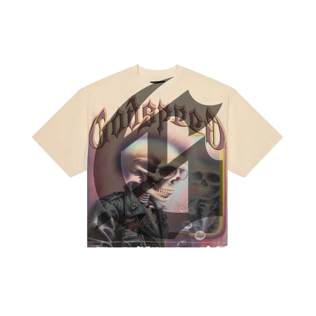 Godspeed Man in the Mirror Bone Tee