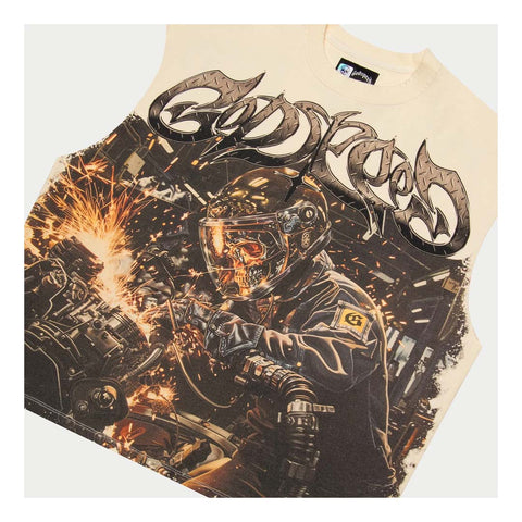 Godspeed Steel Sharpens Steel Bone Long Sleeve Tee