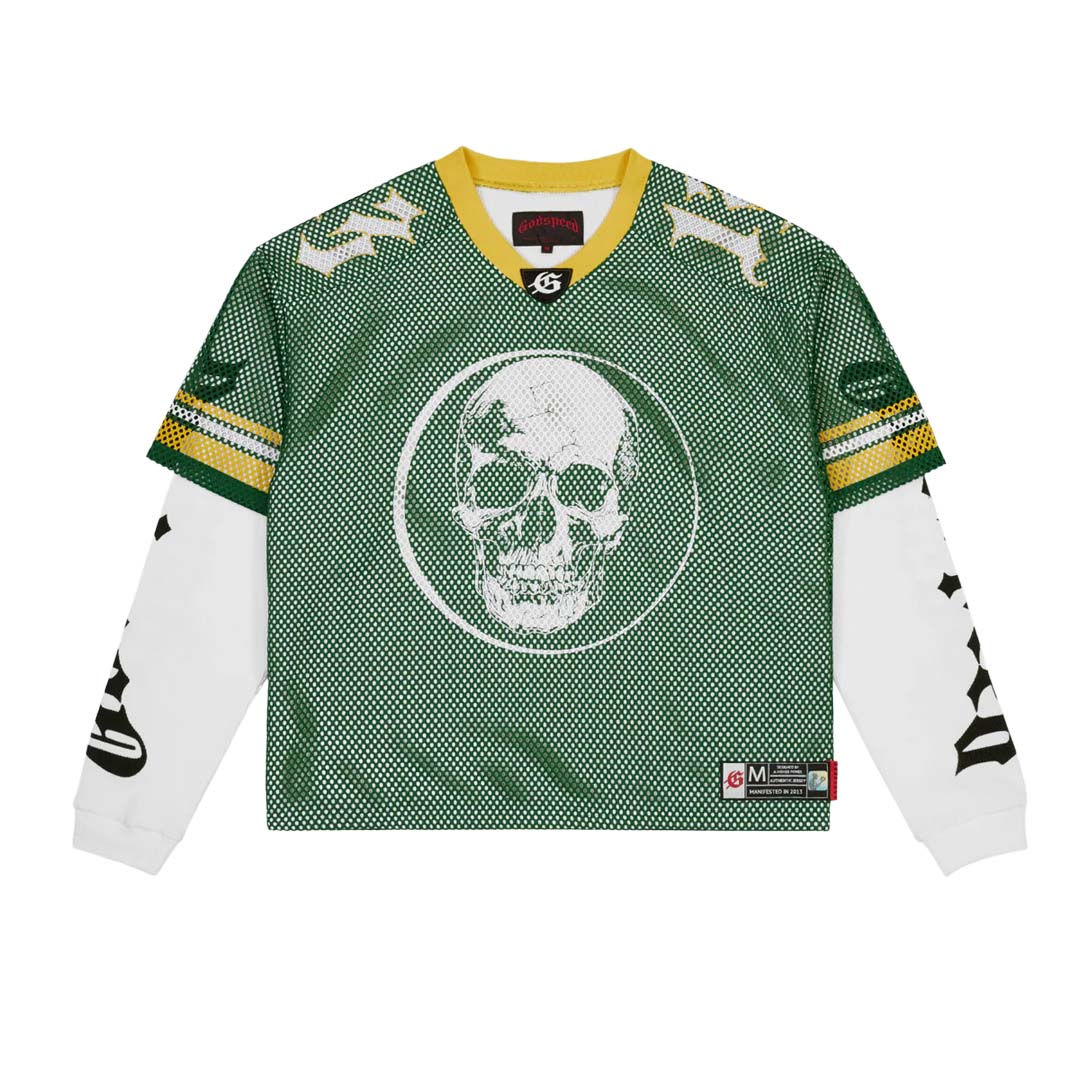 Godspeed TD Layered Jersey Long Sleeve Green Yellow White
