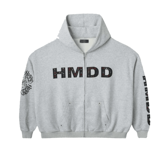 HMDD Chimstone Zip Up Hoodie Grey