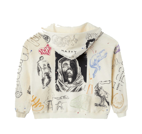 HMDD Sketch Hoodie Cream