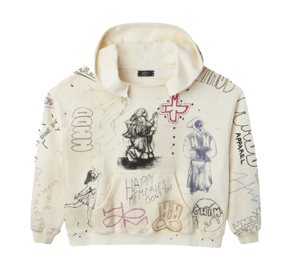 HMDD Sketch Hoodie Cream