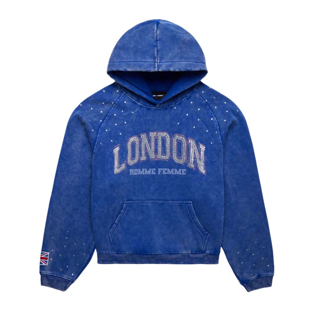 Homme Femme World Tour London Blue Hoodie
