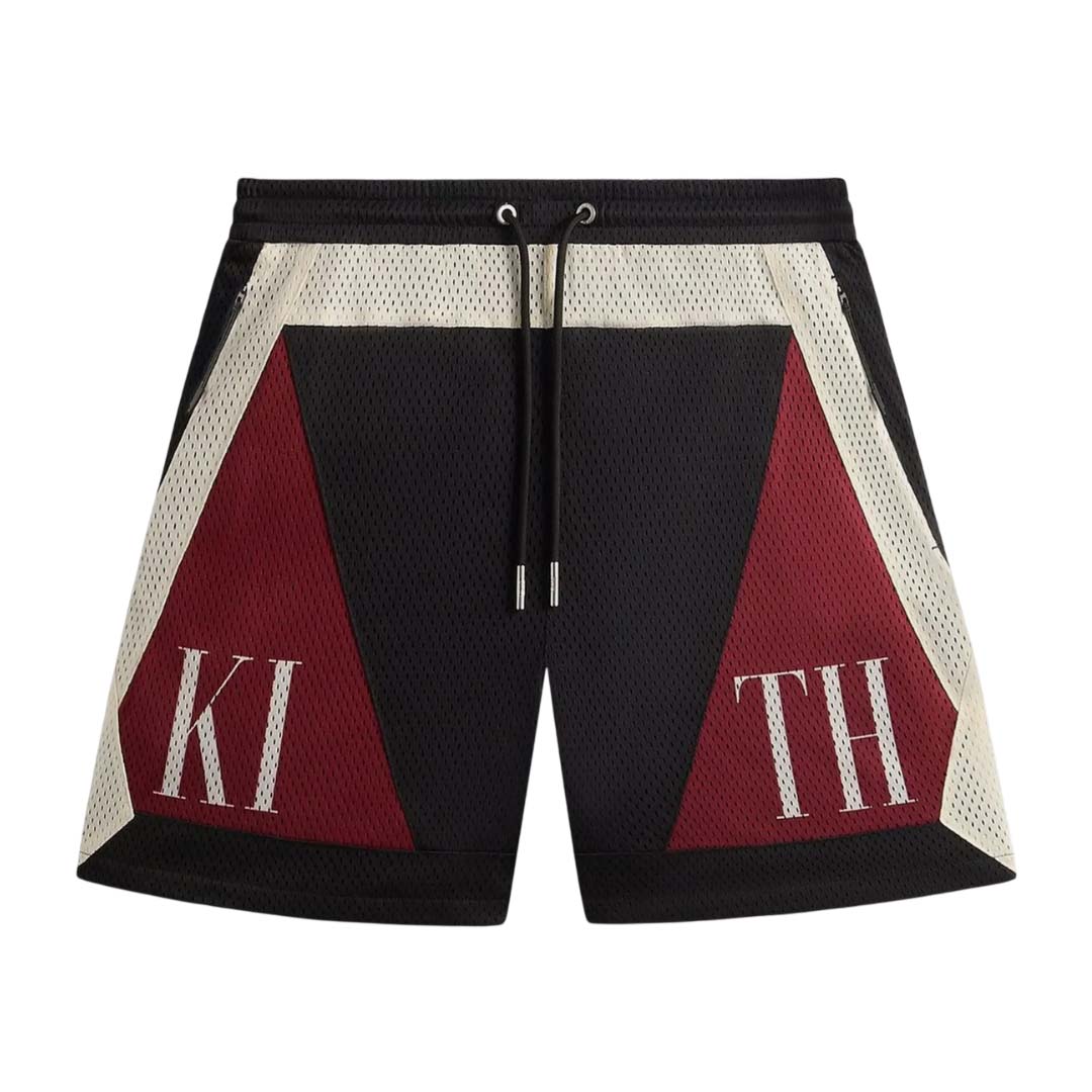 Kith Mesh Turbo Shorts Black Red