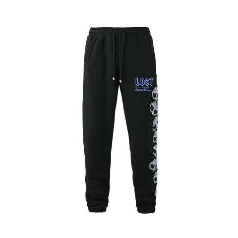 Lost Intricacy Mitt Sweatpants Black Blue