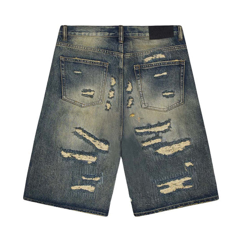 Lost Shdws Distressed Short Blue/Bone