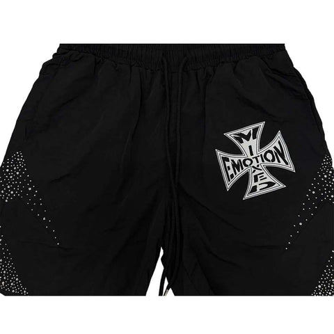 Mixed Emotions Classic Nylon Shorts Black