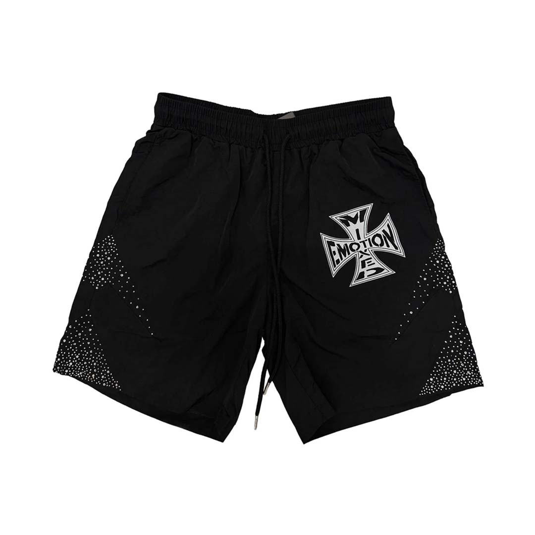 Mixed Emotions Classic Nylon Shorts Black