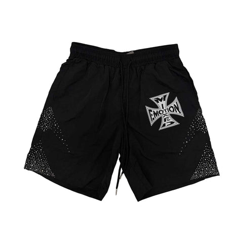 Mixed Emotions Classic Nylon Shorts Black