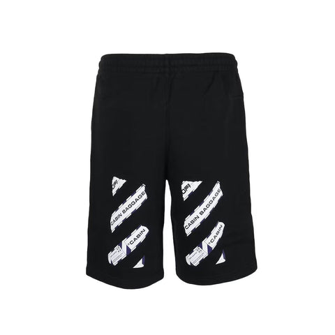 Off-White Airport Tape Sweatshort Black