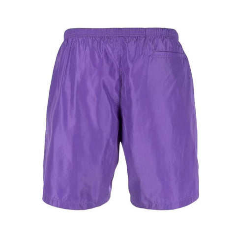 Palm Angels Curved Logo Swim Shorts Purple