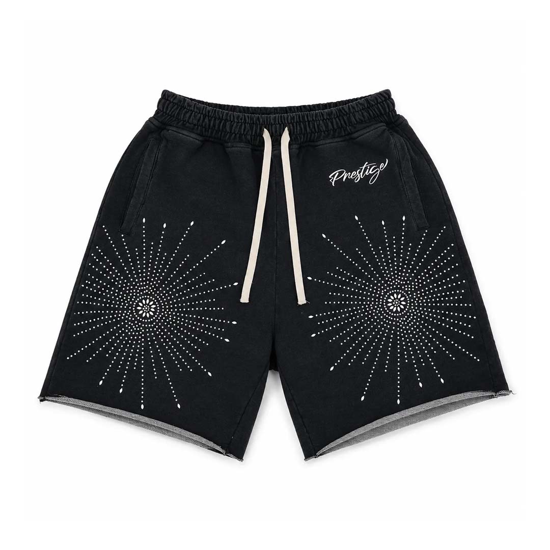 Prestige Black Star Rhinestone Shorts