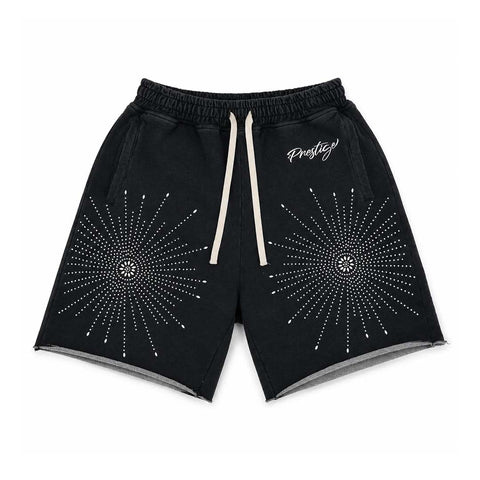 Prestige Black Star Rhinestone Shorts