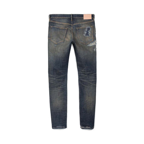 PURPLE BRAND Dirty Indigo Repair Jeans
