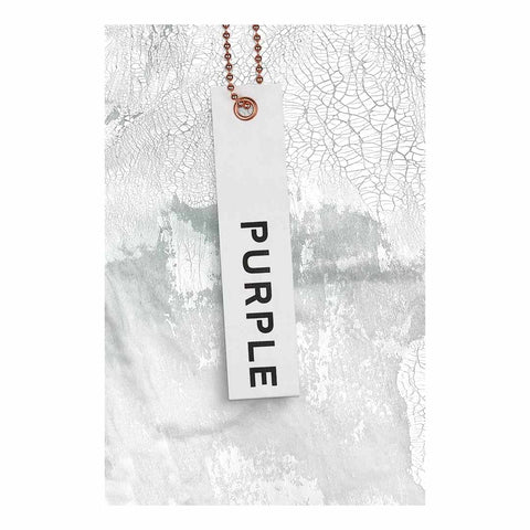 PURPLE BRAND Faded Ecru Crackle Jeans