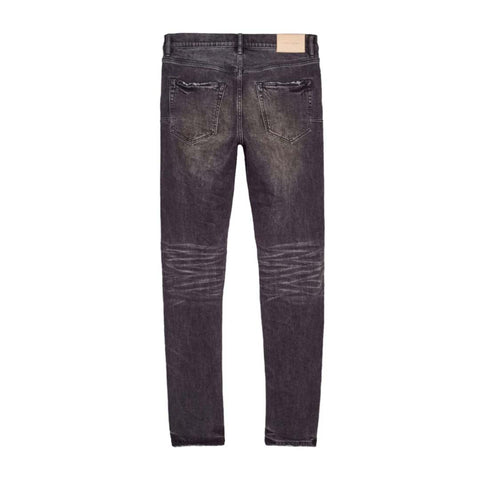 PURPLE BRAND Faded Gray Animal Repair Jeans