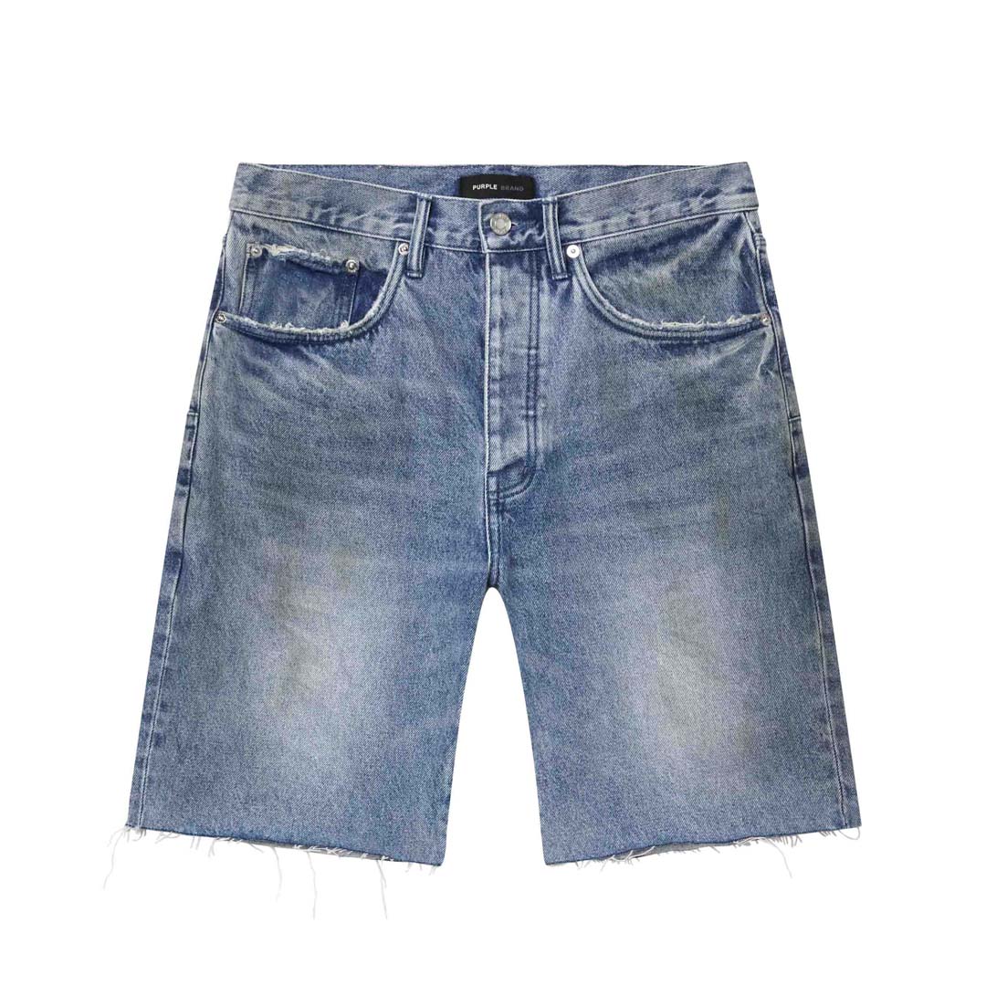 Purple Brand Ferrous Steel Blue Jean Shorts
