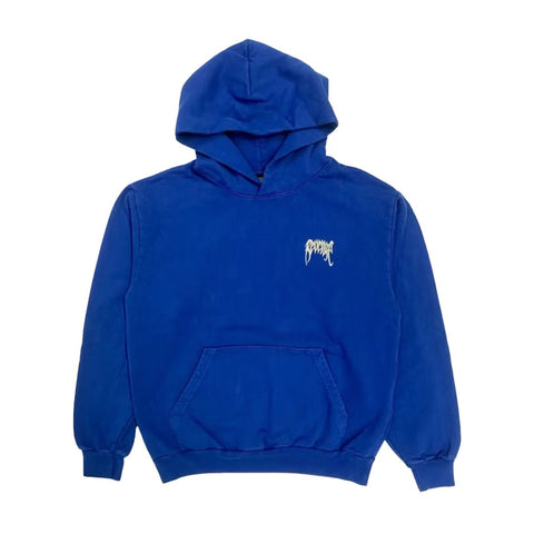 Revenge Basic Embroidered Classic Logo Hoodie Dark Royal