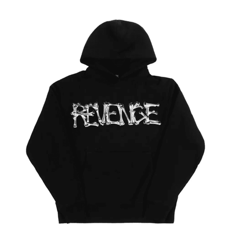 Revenge Durk Bones Hoodie Black