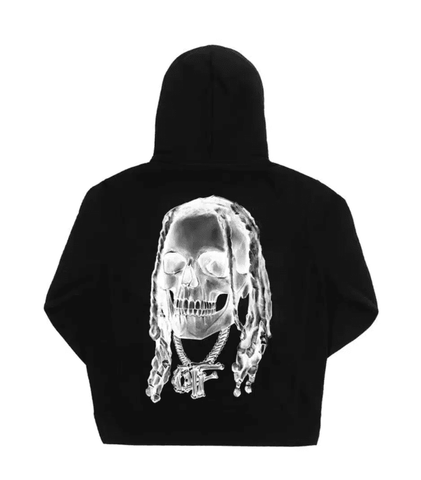 Revenge Durk Bones Hoodie Black