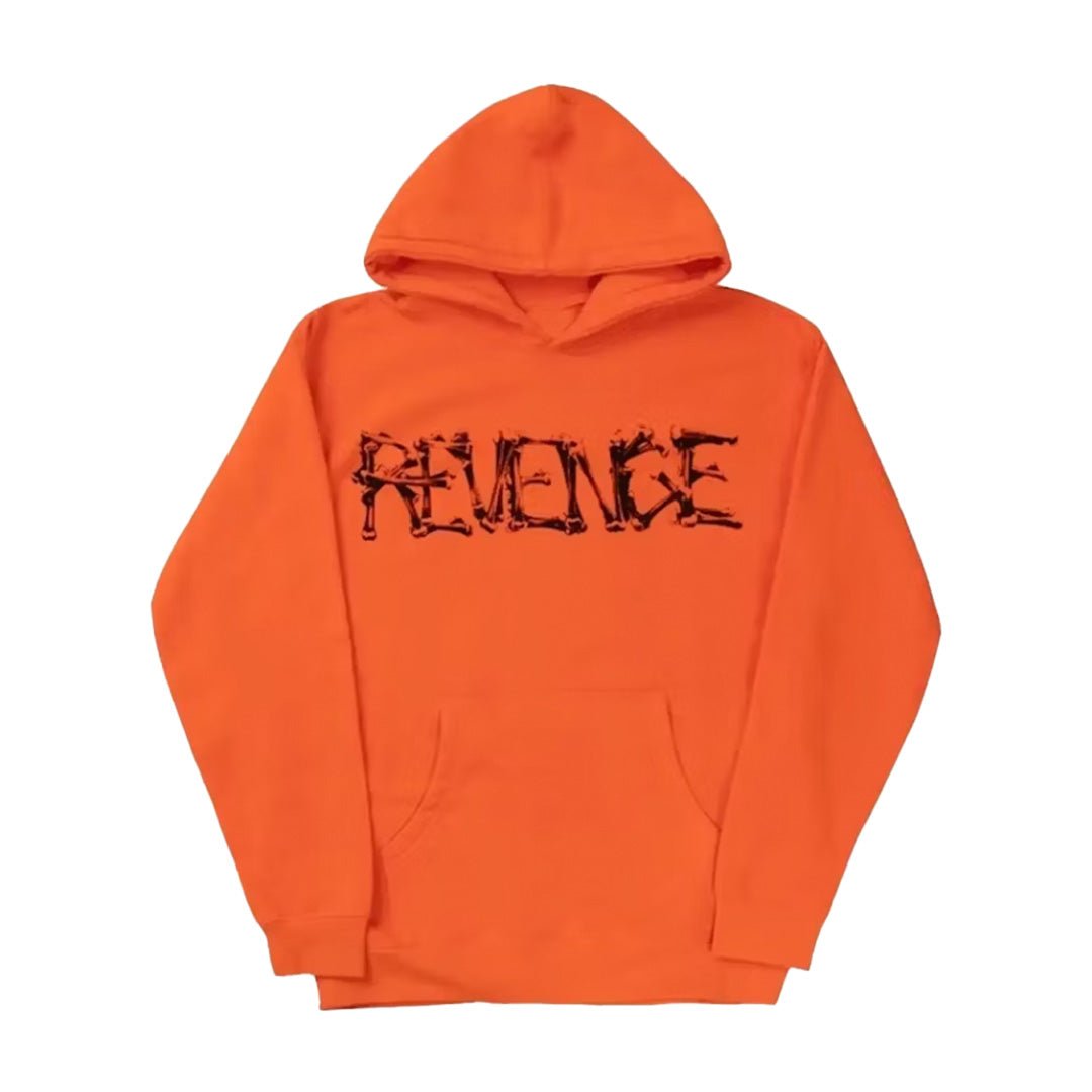 Revenge Durk Bones Hoodie Orange